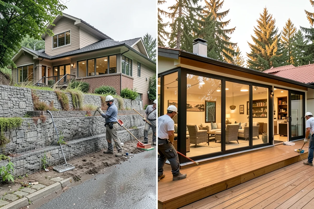 Entertainment Center Construction in Gig Harbor, Pierce County, WA - Plan around equipment and TV size