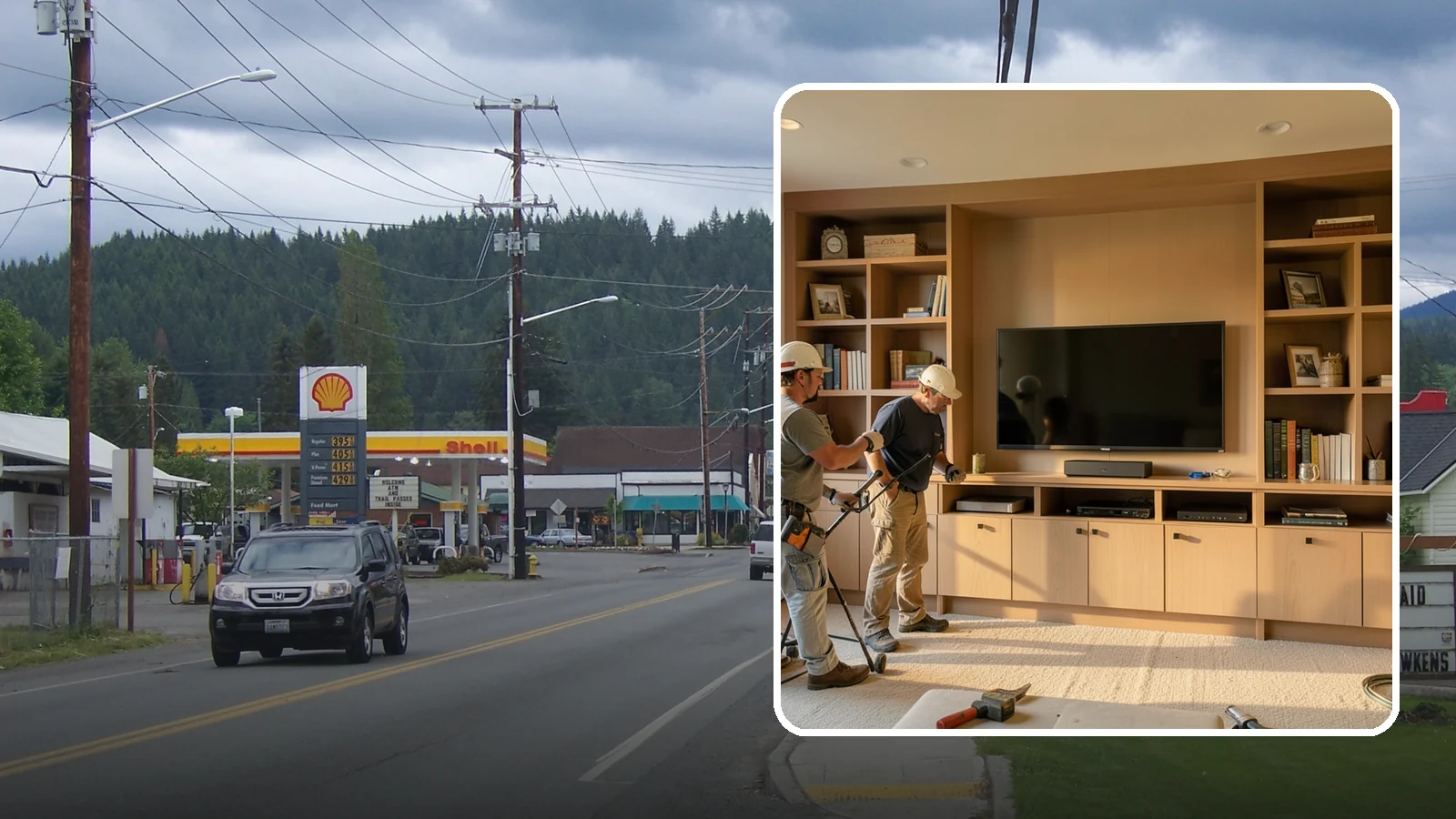 Entertainment Center Construction in Granite Falls, Snohomish County, WA - Building a custom entertainment center or media wall tailored to your electronics and style.