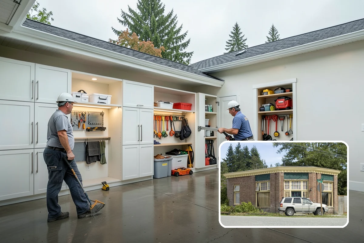 Entertainment Center Construction in Hamilton, Skagit County, WA - Organizes electronics and cabling