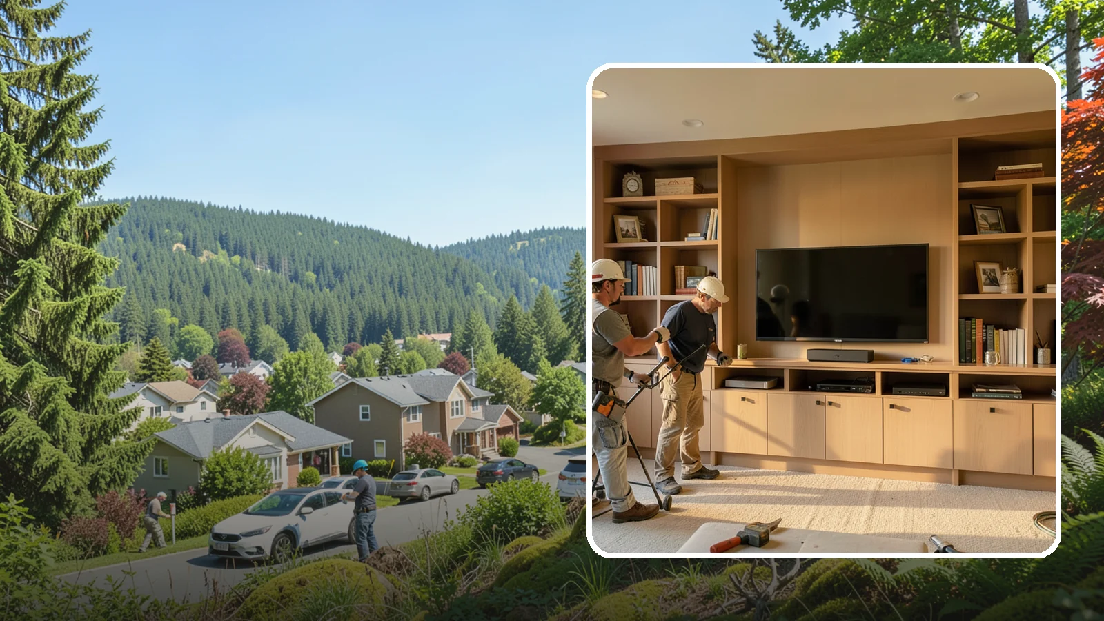 Entertainment Center Construction in Index, Snohomish County, WA - Building a custom entertainment center or media wall tailored to your electronics and style.