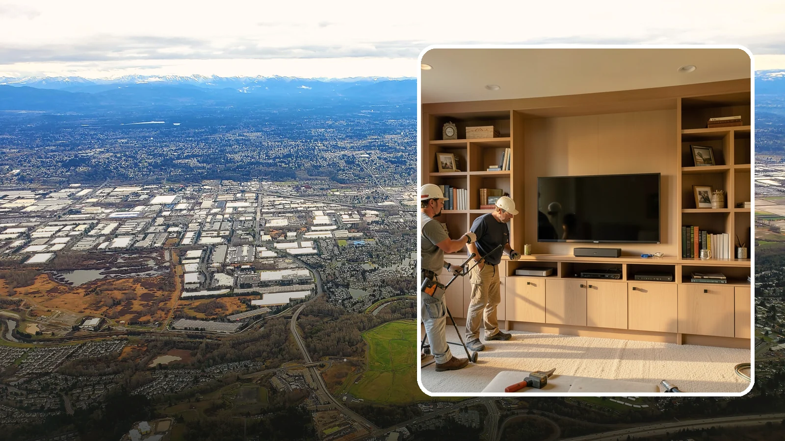 Entertainment Center Construction in Kent, King County, WA - Building a custom entertainment center or media wall tailored to your electronics and style.