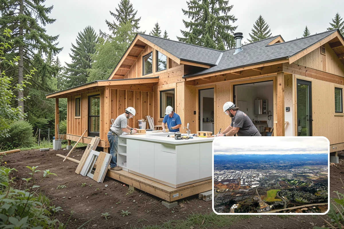 Entertainment Center Construction in Kent, King County, WA - Organizes electronics and cabling