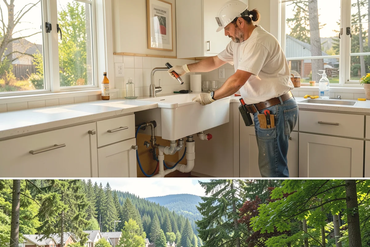 Entertainment Center Construction in Lake Forest Park, King County, WA - Media wall construction is indoor work suited to any season.