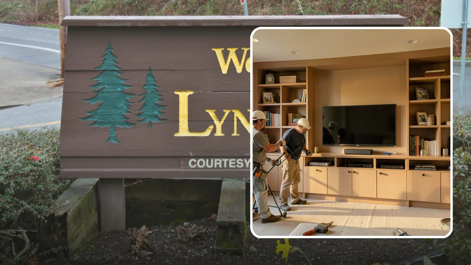 Entertainment Center Construction in Lynnwood, Snohomish County, WA - Building a custom entertainment center or media wall tailored to your electronics and style.