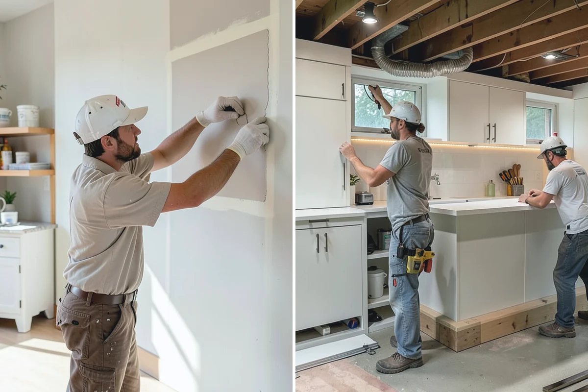 Entertainment Center Construction in Marysville, Snohomish County, WA - Plan around equipment and TV size