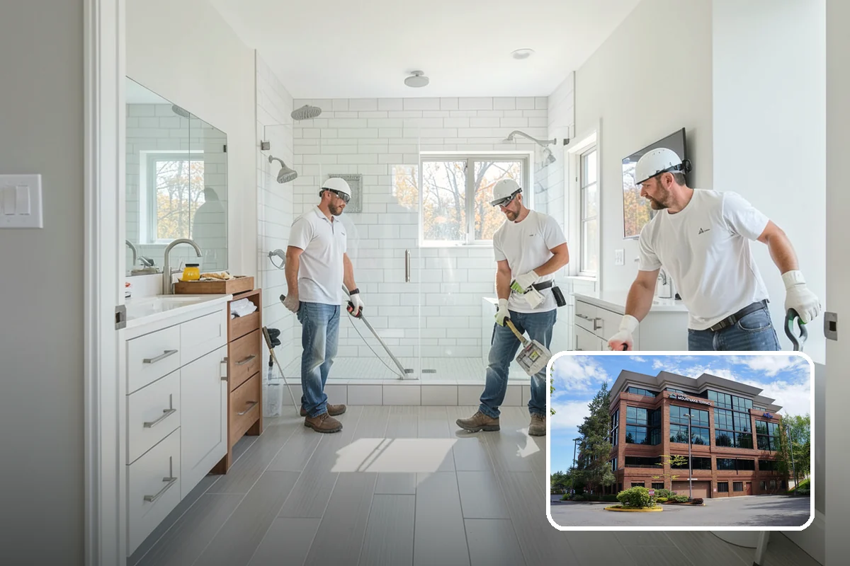 Entertainment Center Construction in Mountlake Terrace, Snohomish County, WA - Organizes electronics and cabling