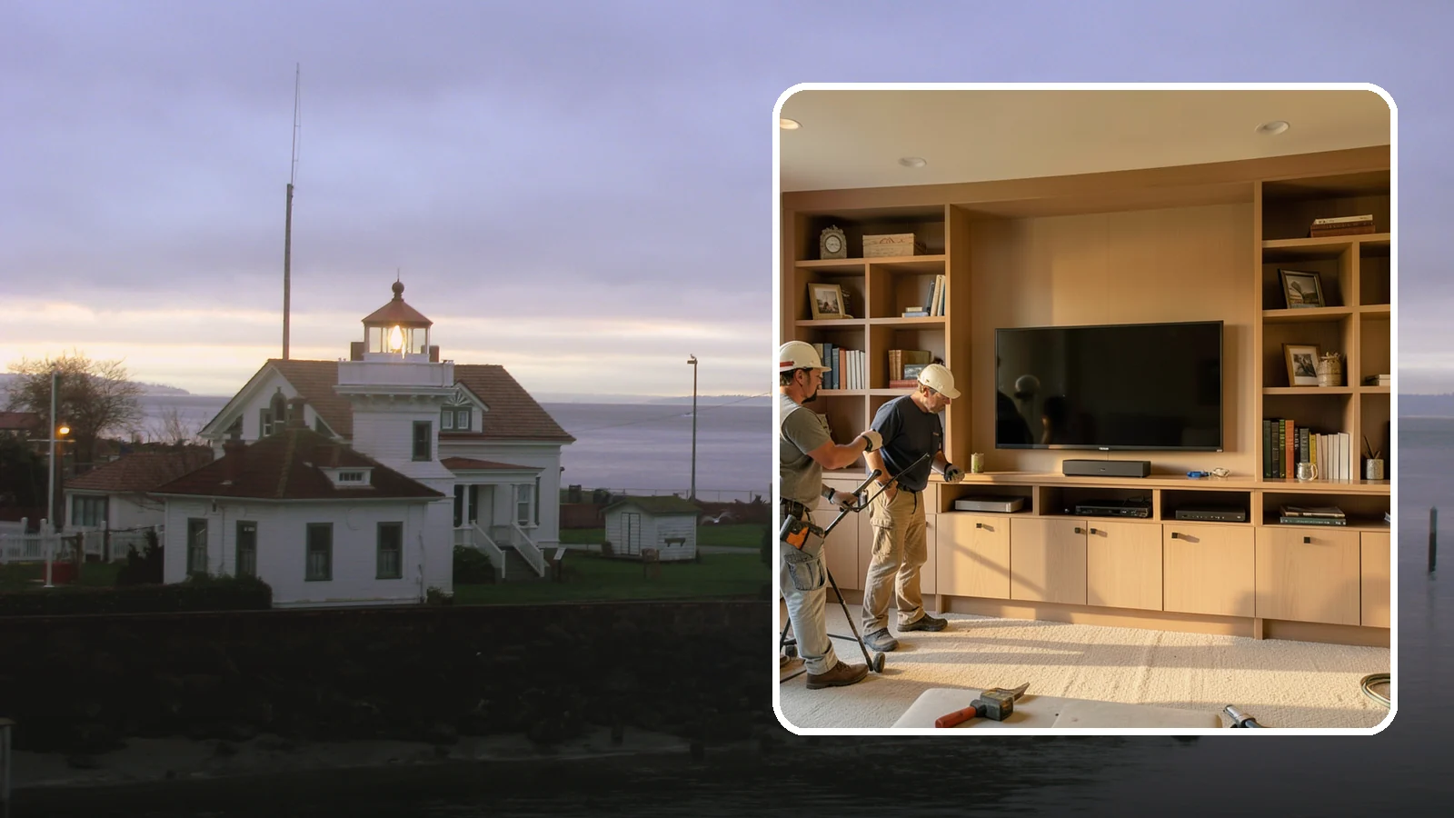 Entertainment Center Construction in Mukilteo, Snohomish County, WA - Building a custom entertainment center or media wall tailored to your electronics and style.
