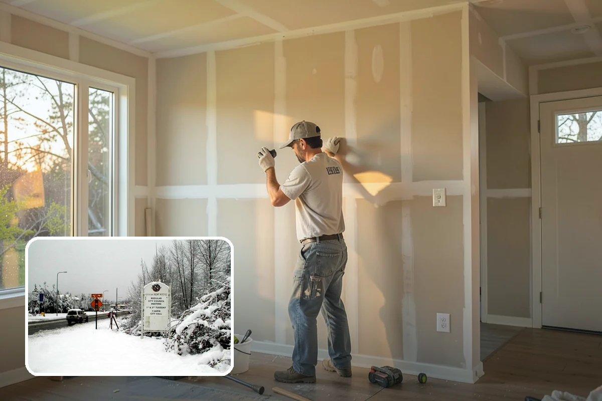 Entertainment Center Construction in Newcastle, King County, WA - Organizes electronics and cabling