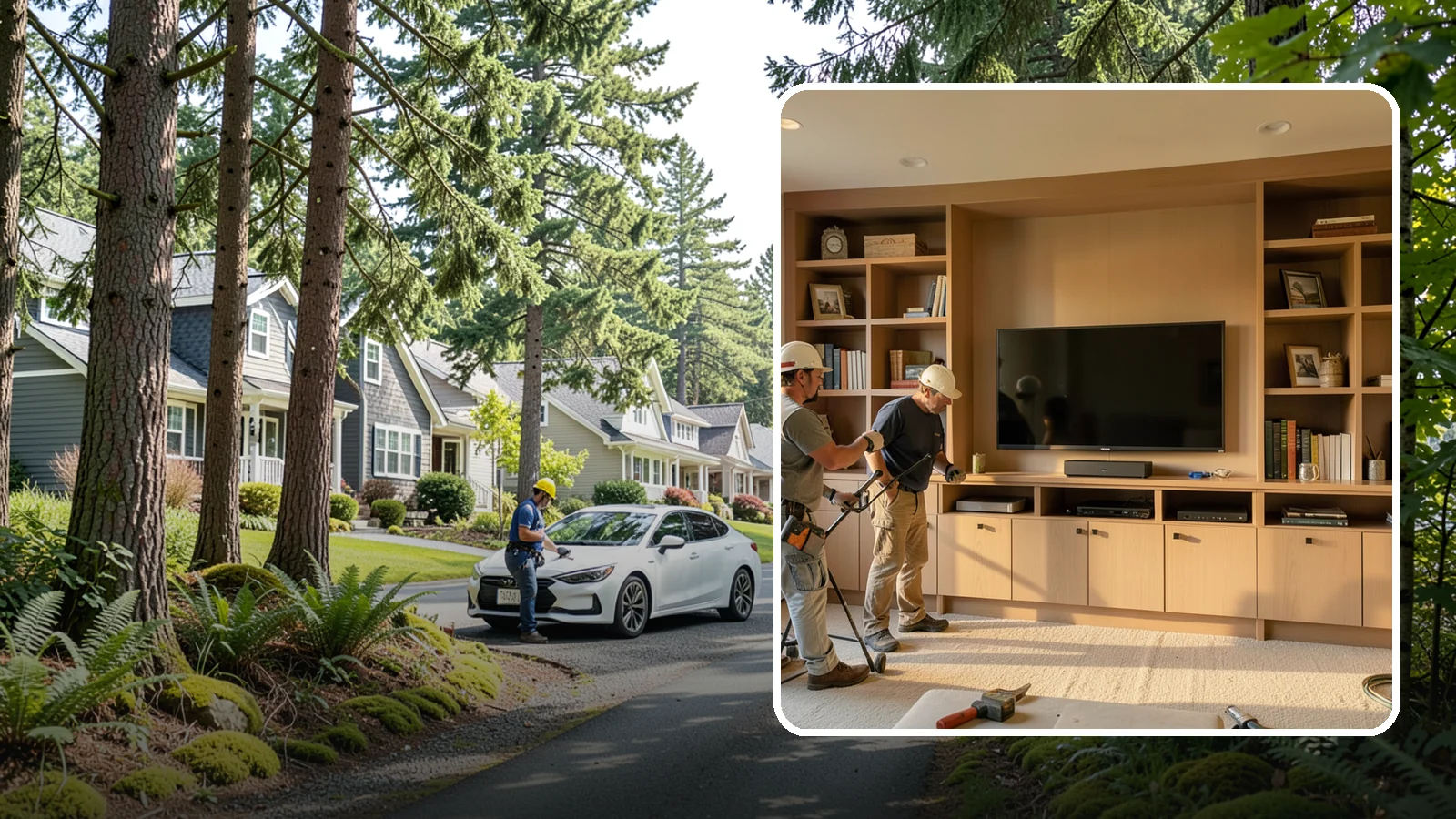 Entertainment Center Construction in Normandy Park, King County, WA - Building a custom entertainment center or media wall tailored to your electronics and style.