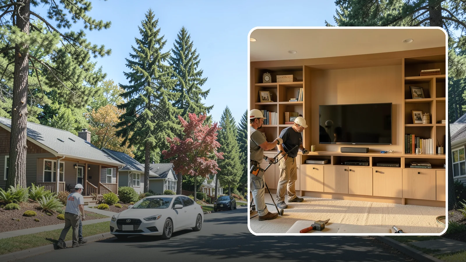 Entertainment Center Construction in Orting, Pierce County, WA - Building a custom entertainment center or media wall tailored to your electronics and style.