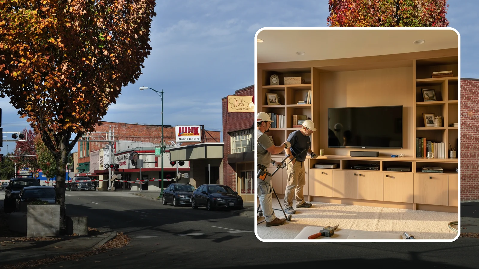 Entertainment Center Construction in Puyallup, Pierce County, WA - Building a custom entertainment center or media wall tailored to your electronics and style.