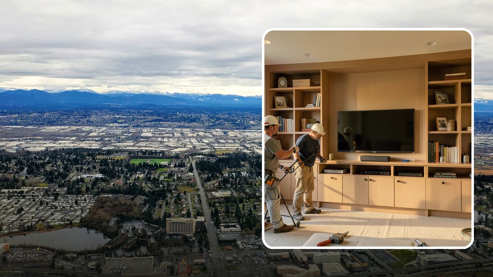 Entertainment Center Construction in SeaTac, King County, WA - Building a custom entertainment center or media wall tailored to your electronics and style.