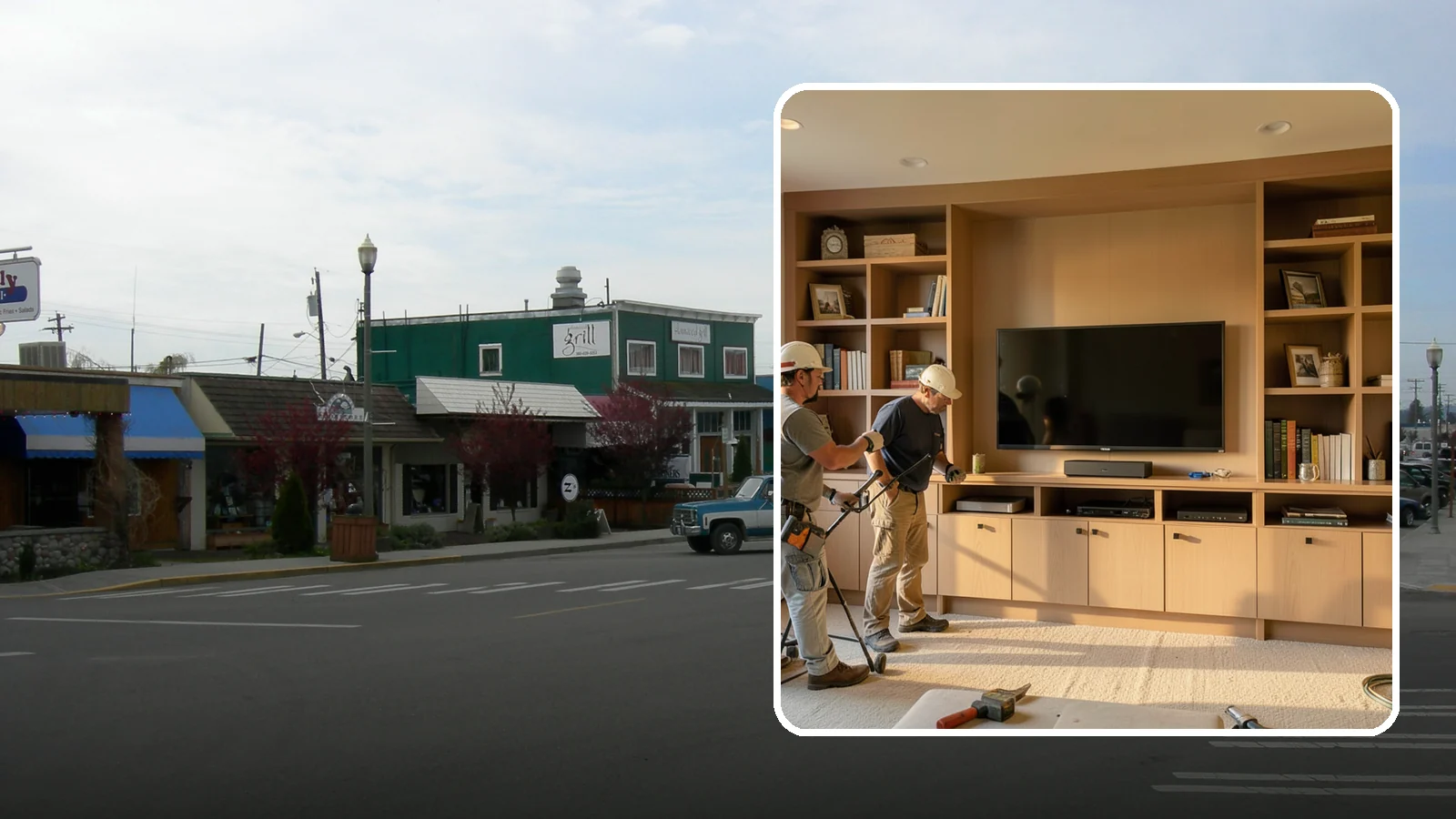 Entertainment Center Construction in Stanwood, Snohomish County, WA - Building a custom entertainment center or media wall tailored to your electronics and style.