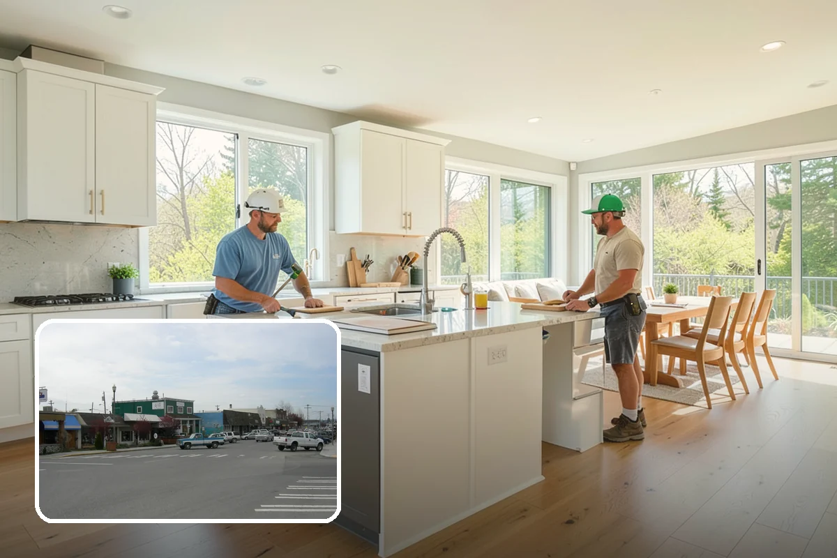 Entertainment Center Construction in Stanwood, Snohomish County, WA - Organizes electronics and cabling