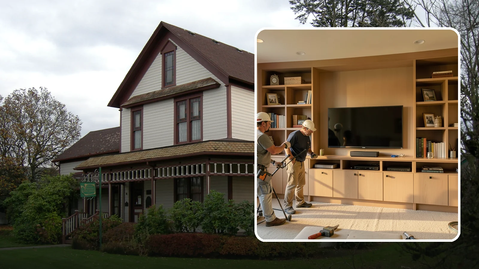 Entertainment Center Construction in Sumner, Pierce County, WA - Building a custom entertainment center or media wall tailored to your electronics and style.