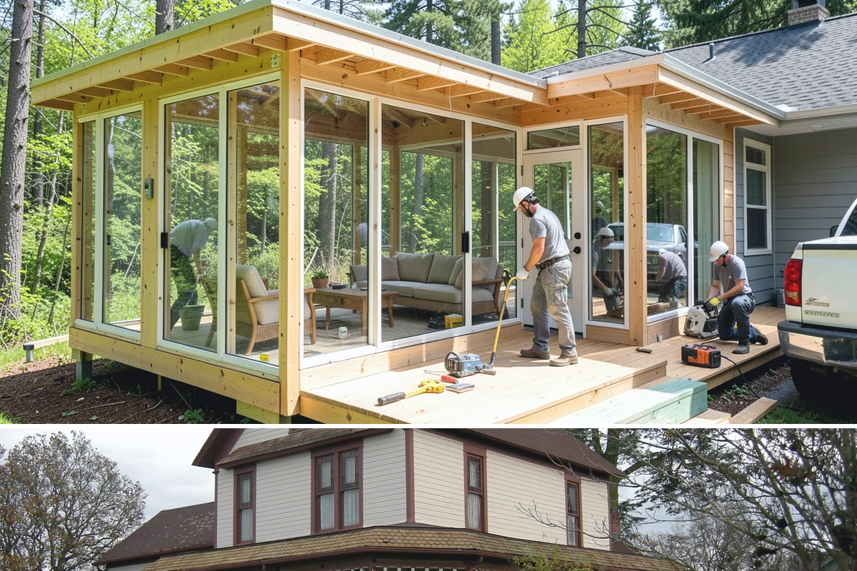 Entertainment Center Construction in Sumner, Pierce County, WA - Media wall construction is indoor work suited to any season.