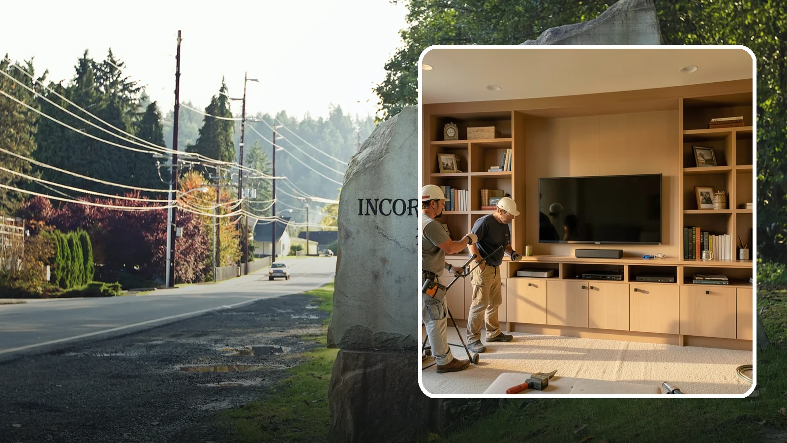 Entertainment Center Construction in Wilkeson, Pierce County, WA - Building a custom entertainment center or media wall tailored to your electronics and style.