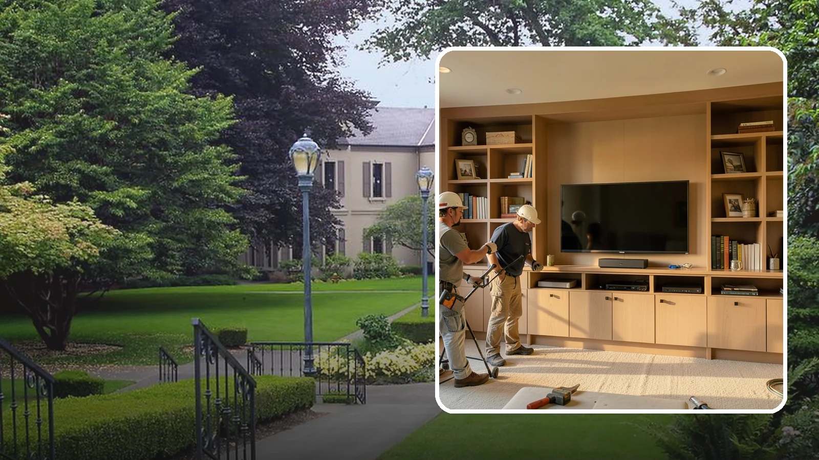 Entertainment Center Construction in Woodinville, King County, WA - Building a custom entertainment center or media wall tailored to your electronics and style.