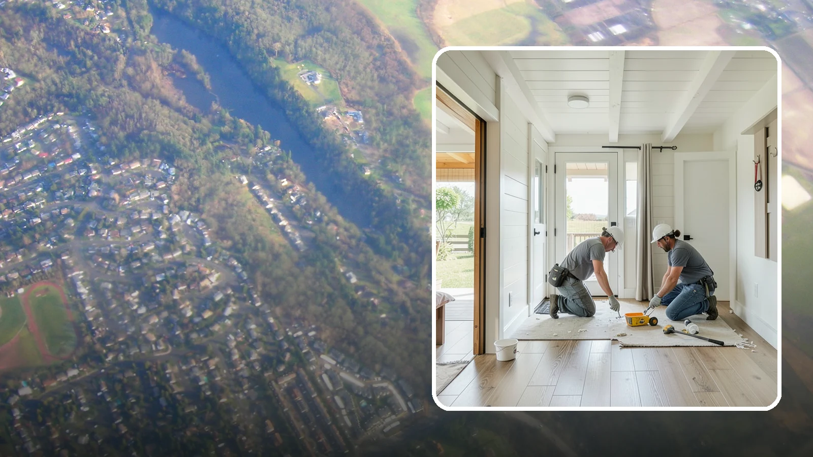 Entryway Flooring Installation in Algona, King County, WA - Durable entryway flooring installation that makes a strong first impression while surviving tracked-in Northwest weather.