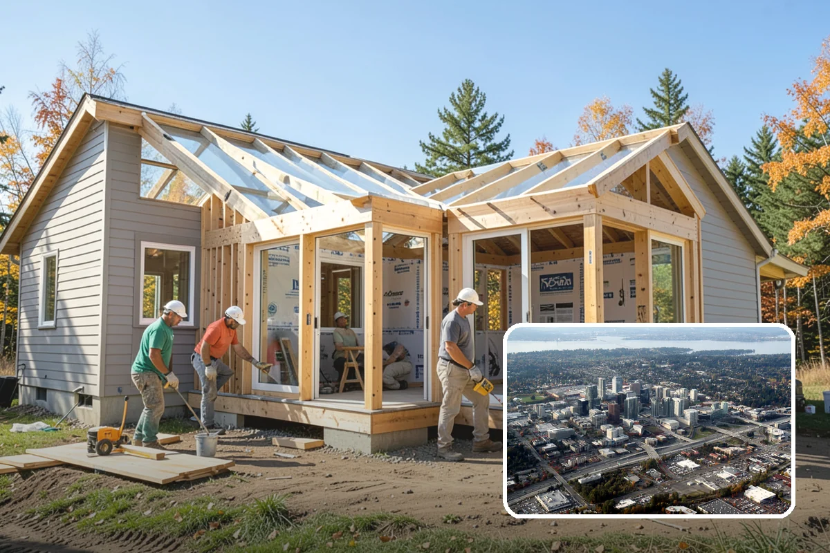 Entryway Flooring Installation in Bellevue, King County, WA - Withstands tracked-in rain, mud, and grit