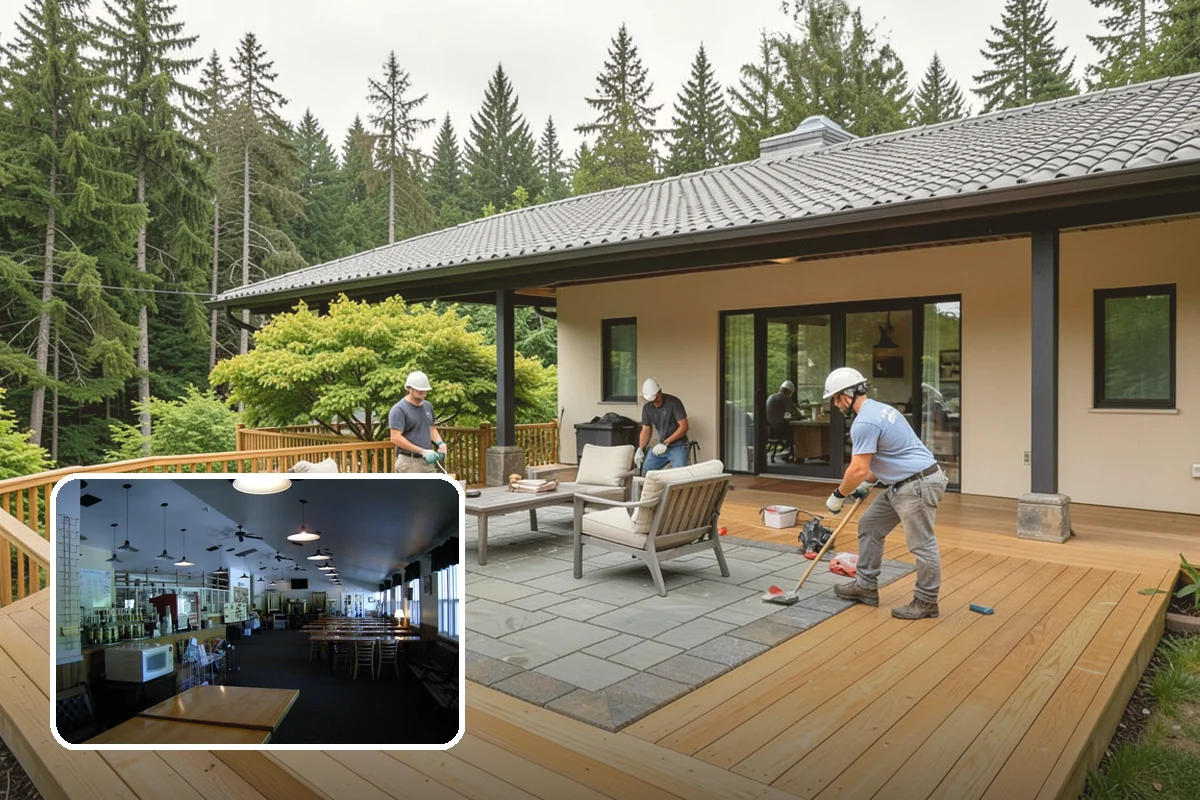Entryway Flooring Installation in Black Diamond, King County, WA - Withstands tracked-in rain, mud, and grit