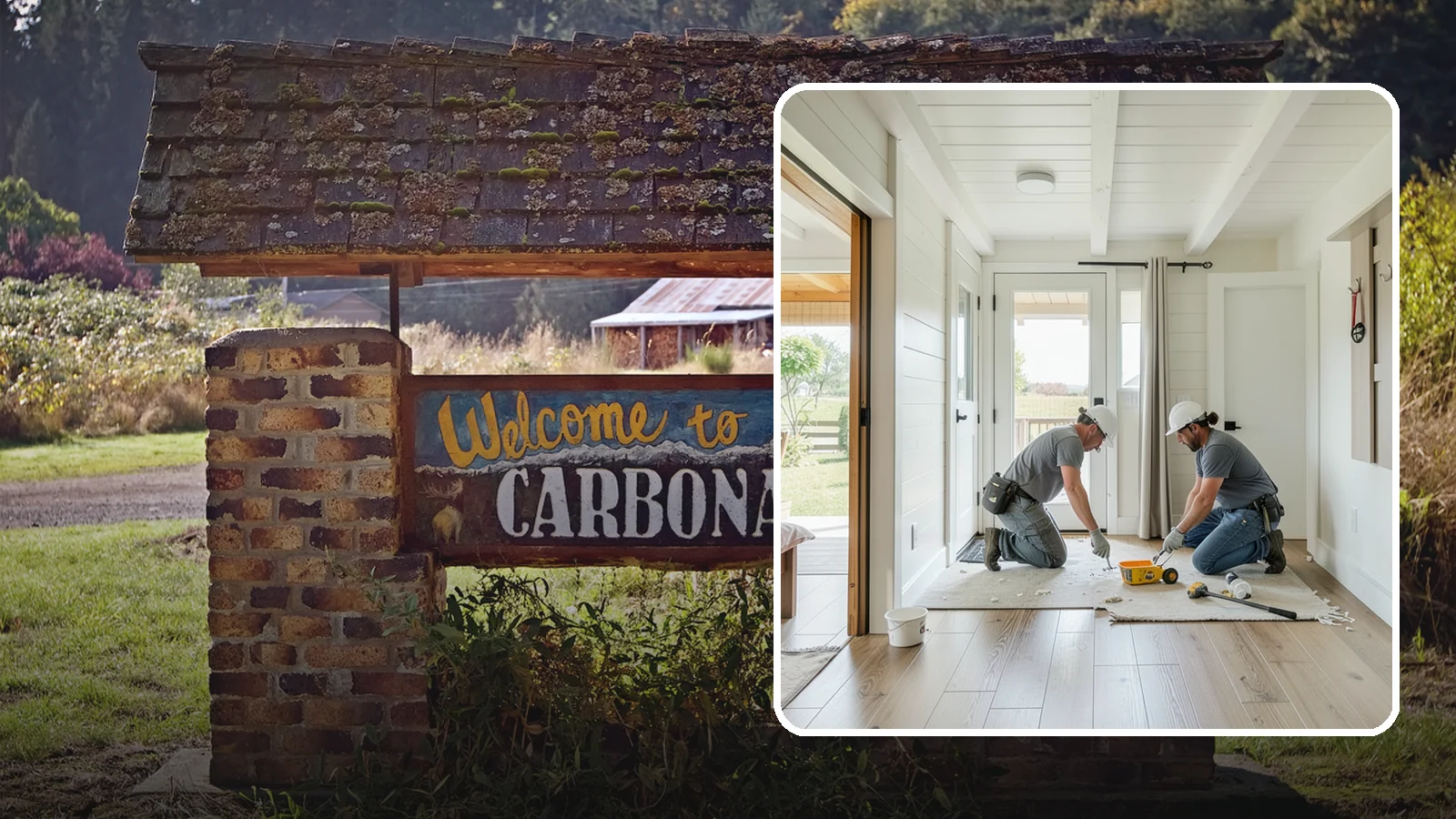 Entryway Flooring Installation in Carbonado, Pierce County, WA - Durable entryway flooring installation that makes a strong first impression while surviving tracked-in Northwest weather.