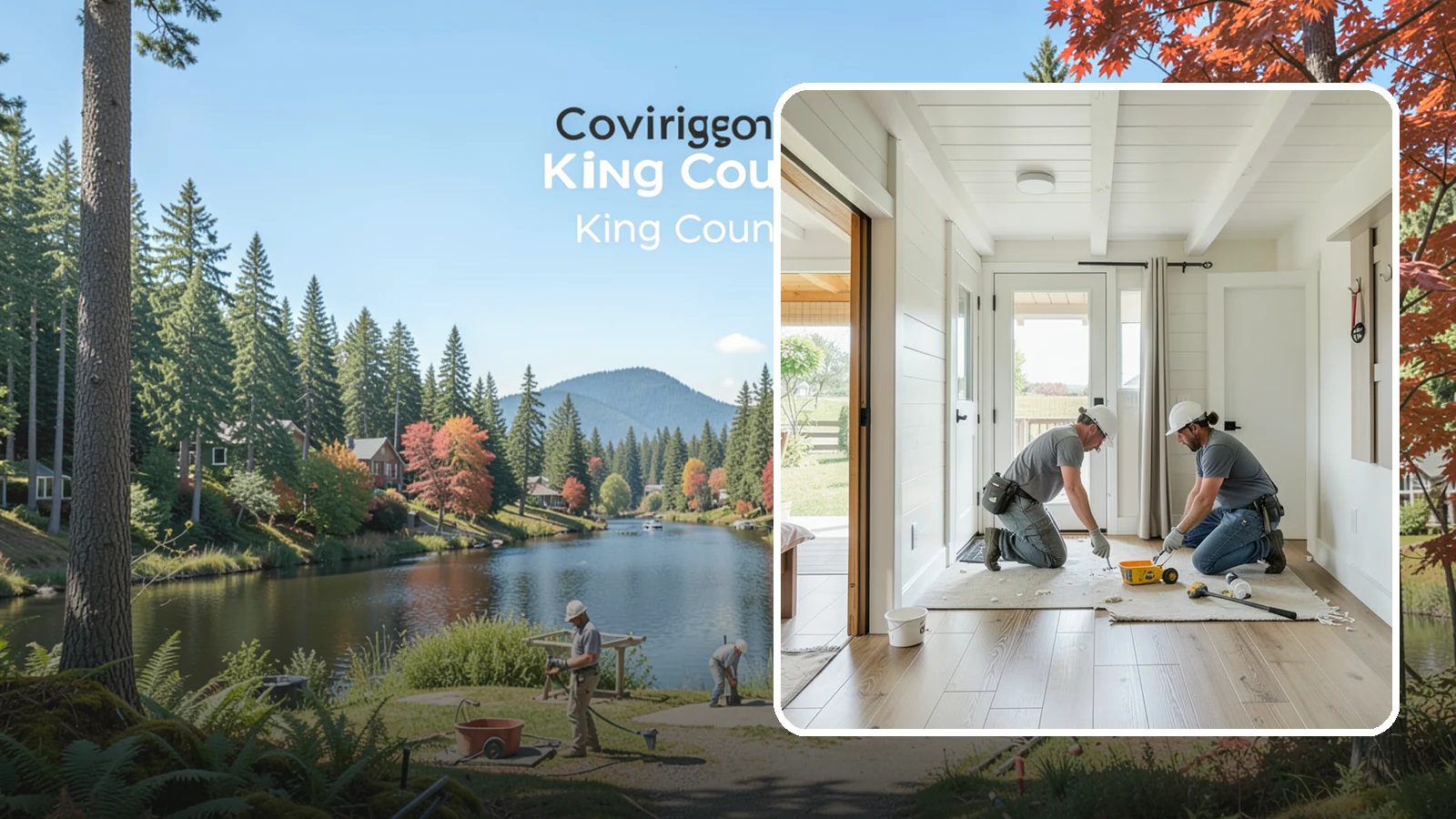Entryway Flooring Installation in Covington, King County, WA - Durable entryway flooring installation that makes a strong first impression while surviving tracked-in Northwest weather.