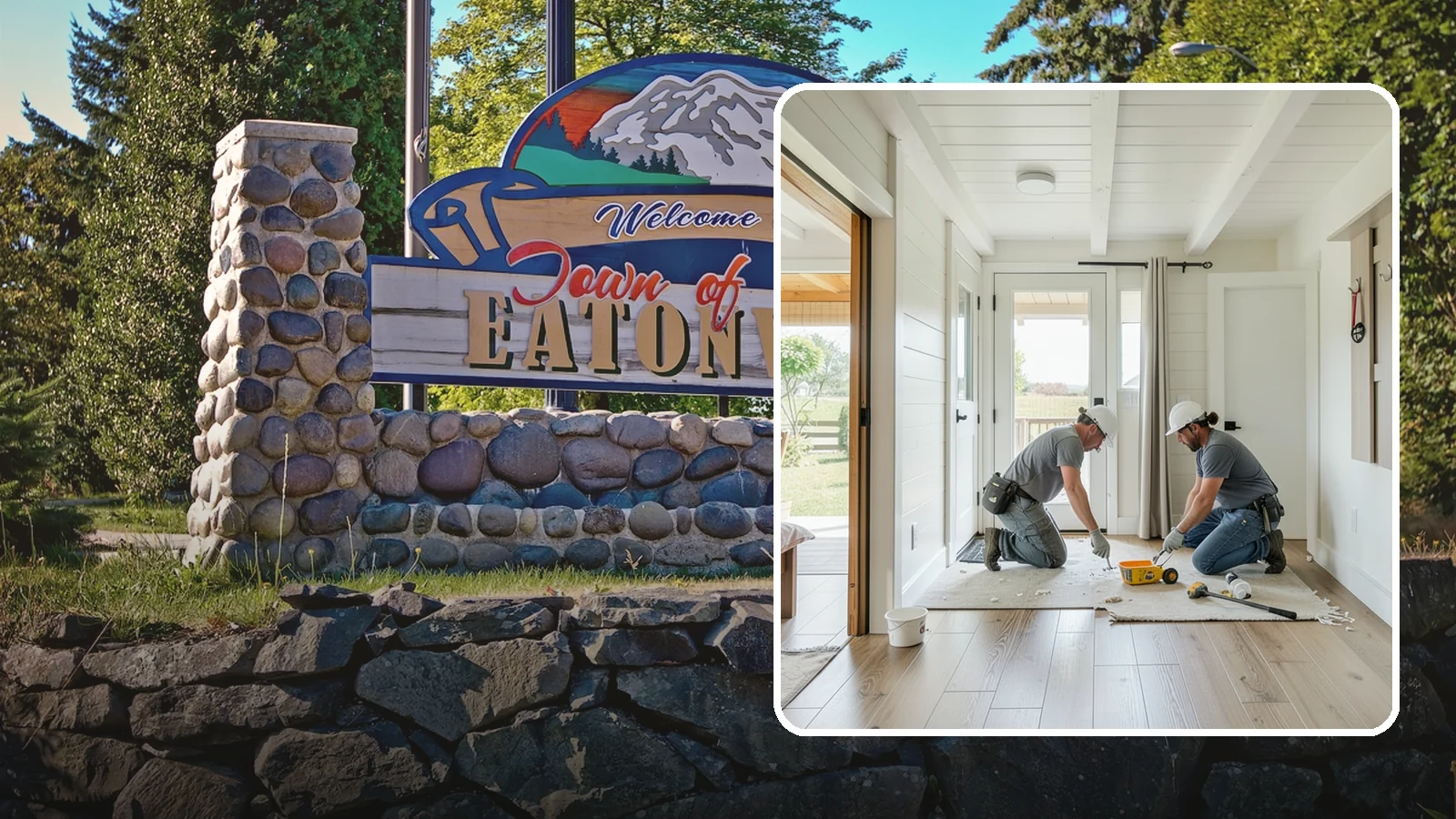 Entryway Flooring Installation in Eatonville, Pierce County, WA - Durable entryway flooring installation that makes a strong first impression while surviving tracked-in Northwest weather.
