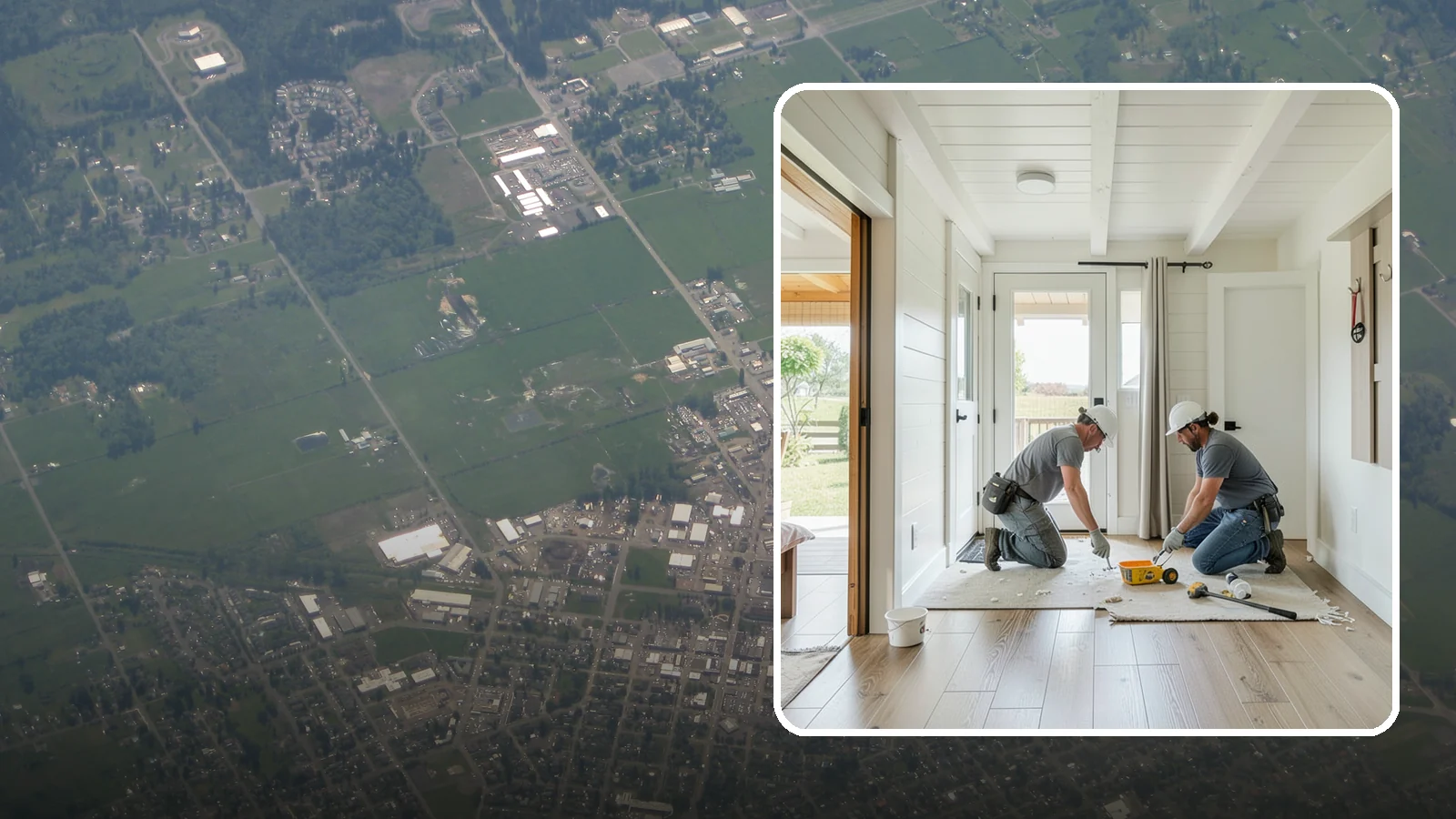 Entryway Flooring Installation in Enumclaw, King County, WA - Durable entryway flooring installation that makes a strong first impression while surviving tracked-in Northwest weather.