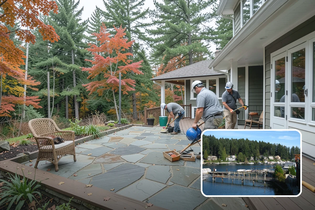 Entryway Flooring Installation in Gig Harbor, Pierce County, WA - Withstands tracked-in rain, mud, and grit