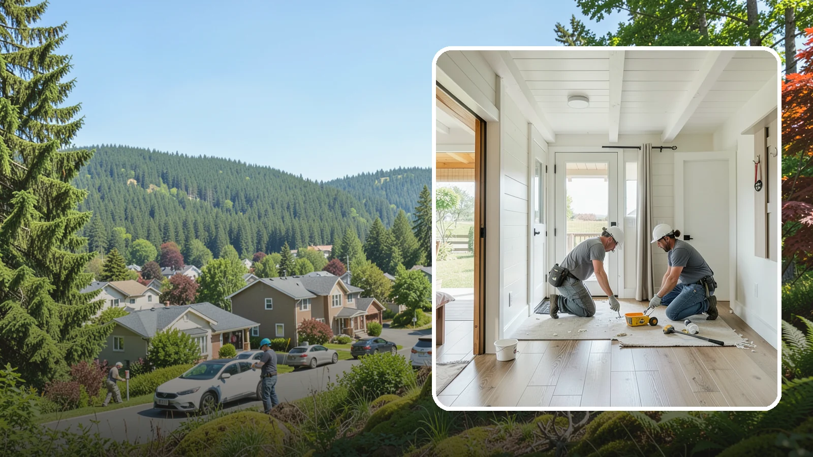 Entryway Flooring Installation in Index, Snohomish County, WA - Durable entryway flooring installation that makes a strong first impression while surviving tracked-in Northwest weather.