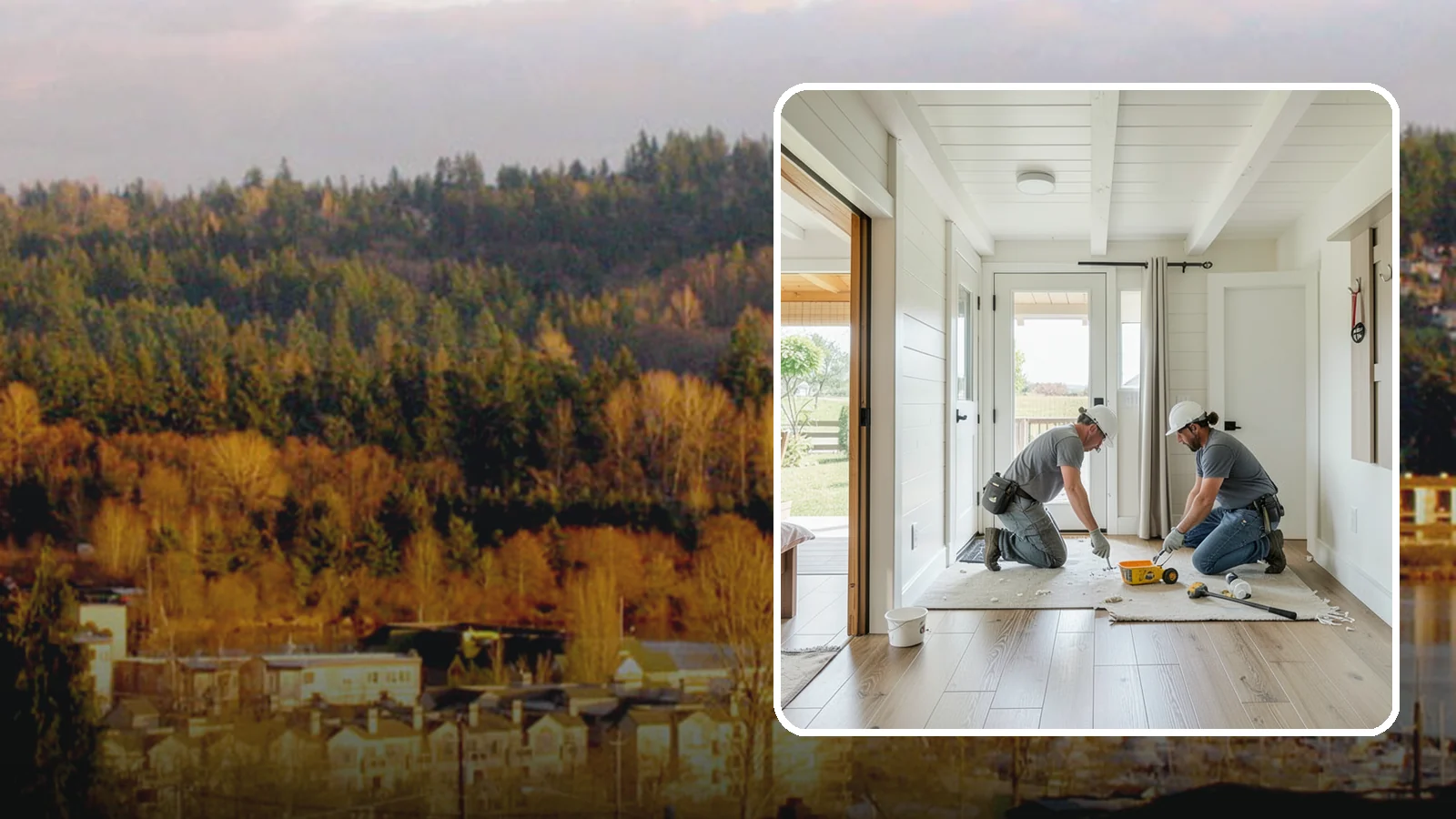 Entryway Flooring Installation in Kenmore, King County, WA - Durable entryway flooring installation that makes a strong first impression while surviving tracked-in Northwest weather.