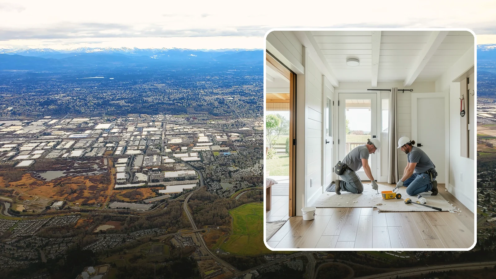 Entryway Flooring Installation in Kent, King County, WA - Durable entryway flooring installation that makes a strong first impression while surviving tracked-in Northwest weather.