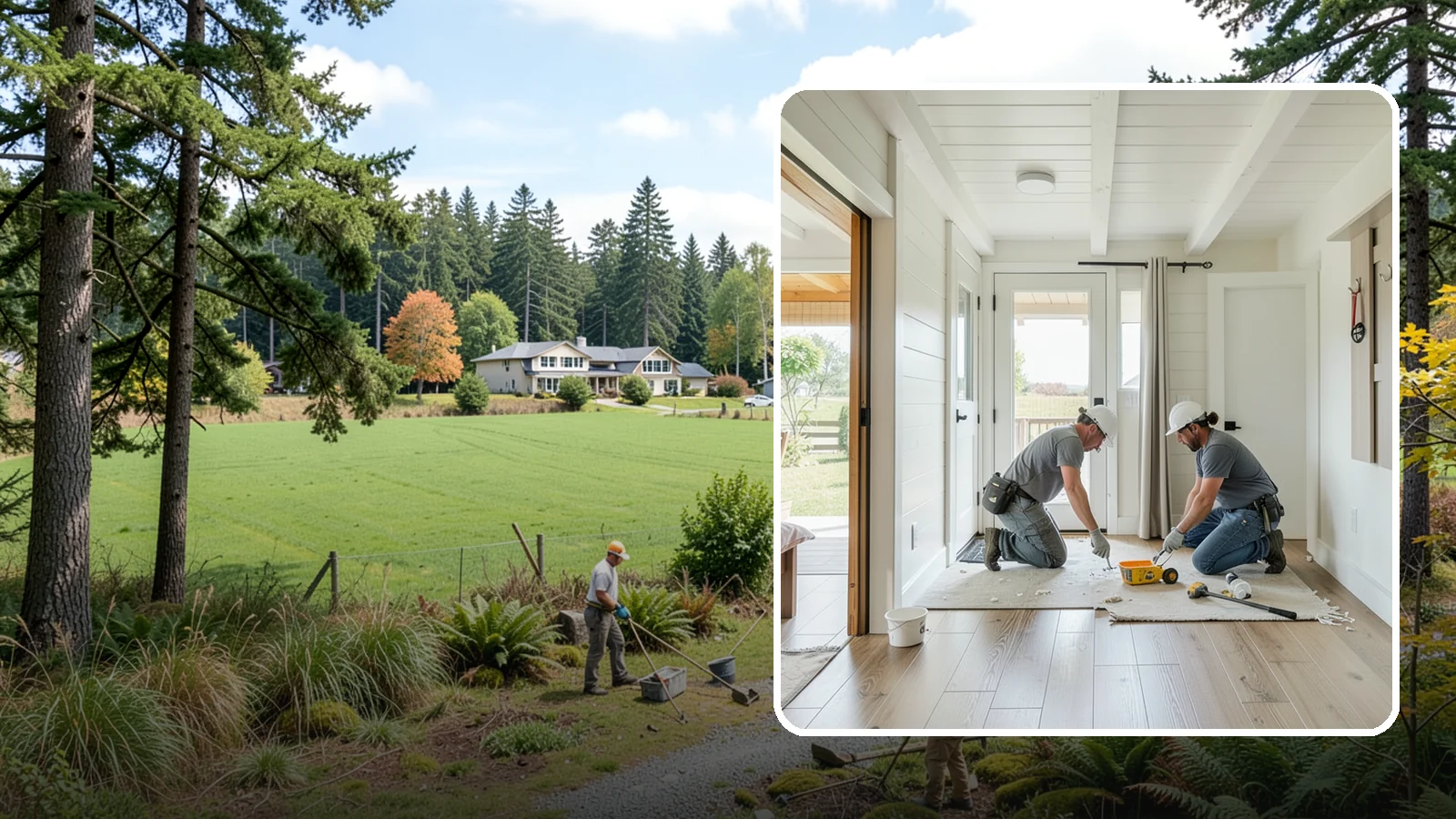 Entryway Flooring Installation in Lyman, Skagit County, WA - Durable entryway flooring installation that makes a strong first impression while surviving tracked-in Northwest weather.