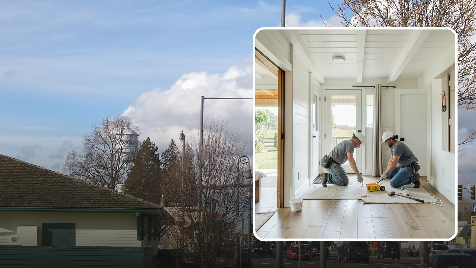 Entryway Flooring Installation in Marysville, Snohomish County, WA - Durable entryway flooring installation that makes a strong first impression while surviving tracked-in Northwest weather.