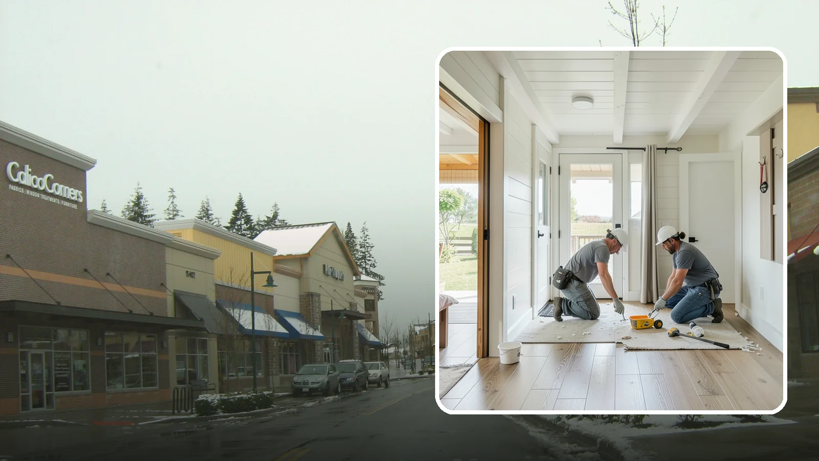Entryway Flooring Installation in Mill Creek, Snohomish County, WA - Durable entryway flooring installation that makes a strong first impression while surviving tracked-in Northwest weather.