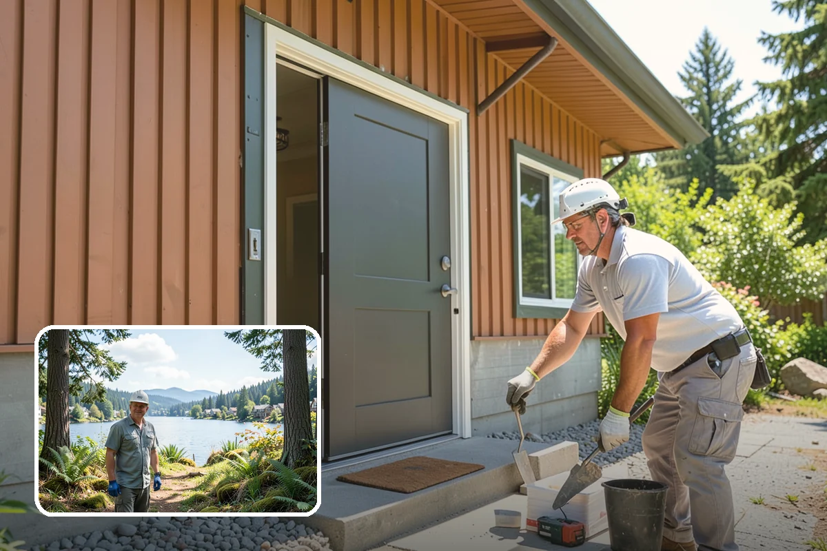 Entryway Flooring Installation in Milton, King County, WA - Withstands tracked-in rain, mud, and grit