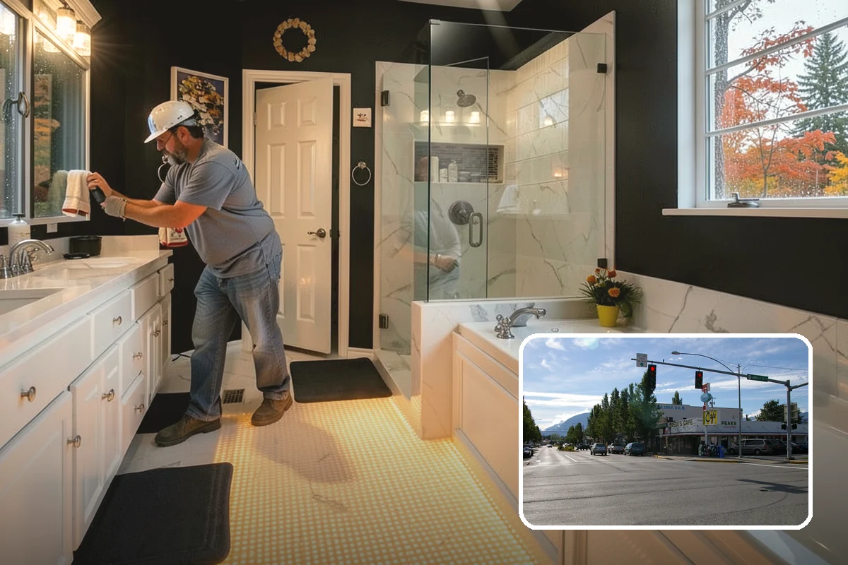 Entryway Flooring Installation in North Bend, King County, WA - Withstands tracked-in rain, mud, and grit
