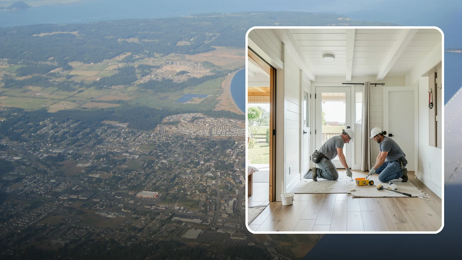 Entryway Flooring Installation in Oak Harbor, Island County, WA - Durable entryway flooring installation that makes a strong first impression while surviving tracked-in Northwest weather.