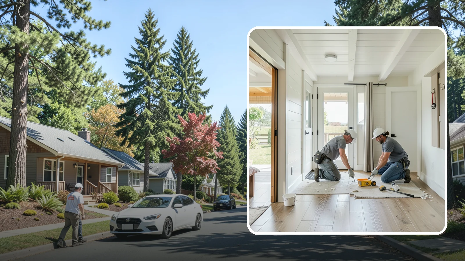 Entryway Flooring Installation in Orting, Pierce County, WA - Durable entryway flooring installation that makes a strong first impression while surviving tracked-in Northwest weather.