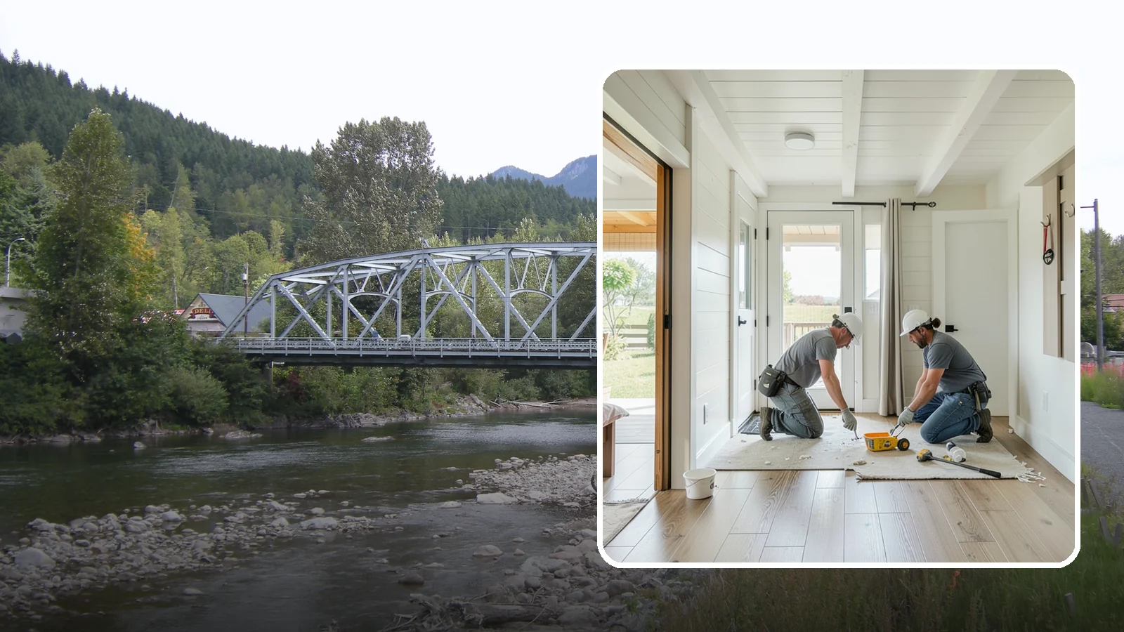 Entryway Flooring Installation in Skykomish, King County, WA - Durable entryway flooring installation that makes a strong first impression while surviving tracked-in Northwest weather.