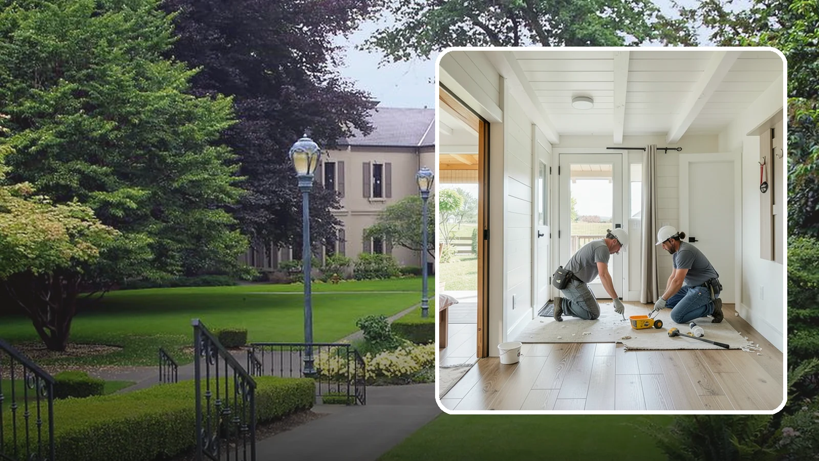 Entryway Flooring Installation in Woodinville, King County, WA - Durable entryway flooring installation that makes a strong first impression while surviving tracked-in Northwest weather.