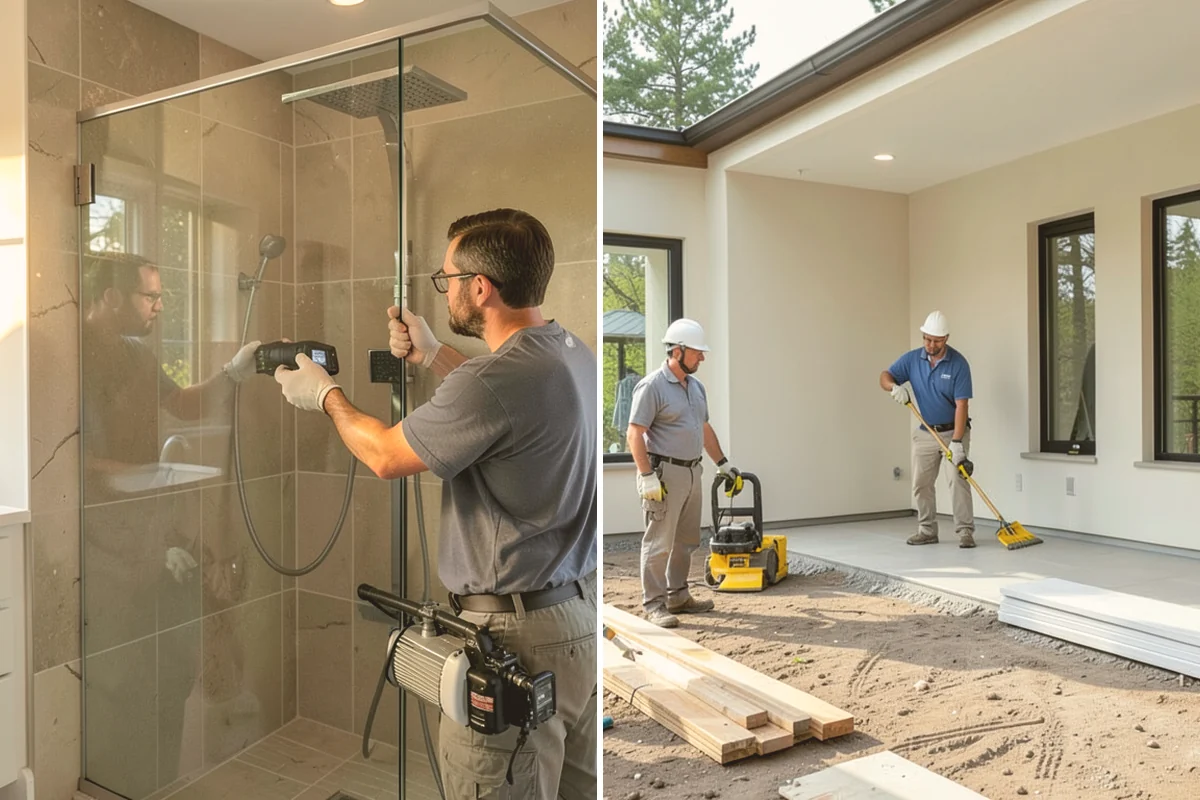 Epoxy Flooring Installation in Bellevue, King County, WA - Grind and profile the concrete slab
