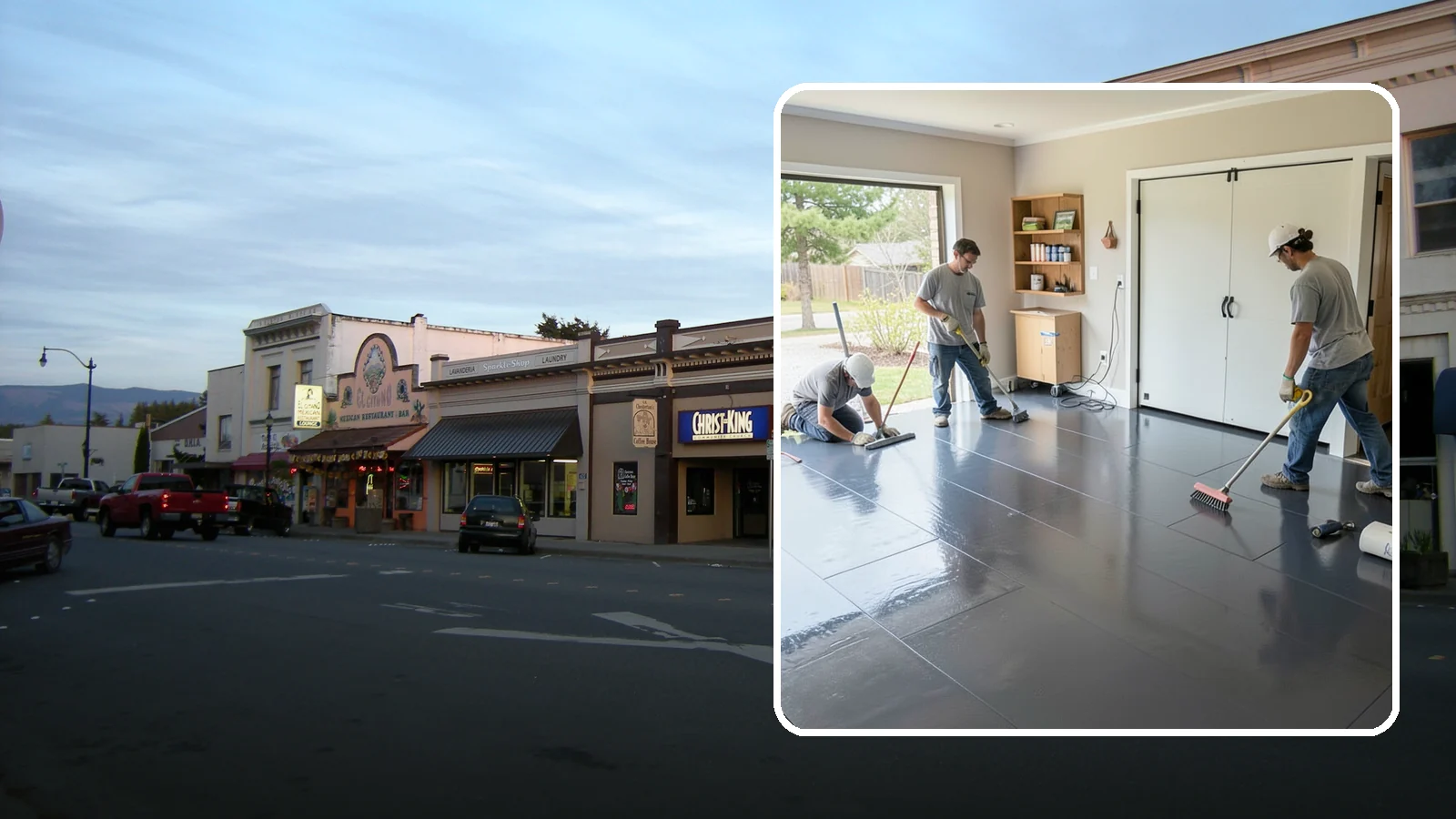Epoxy Flooring Installation in Burlington, Skagit County, WA - Seamless epoxy flooring installation that creates a tough, chemical-resistant surface for garages and utility spaces.