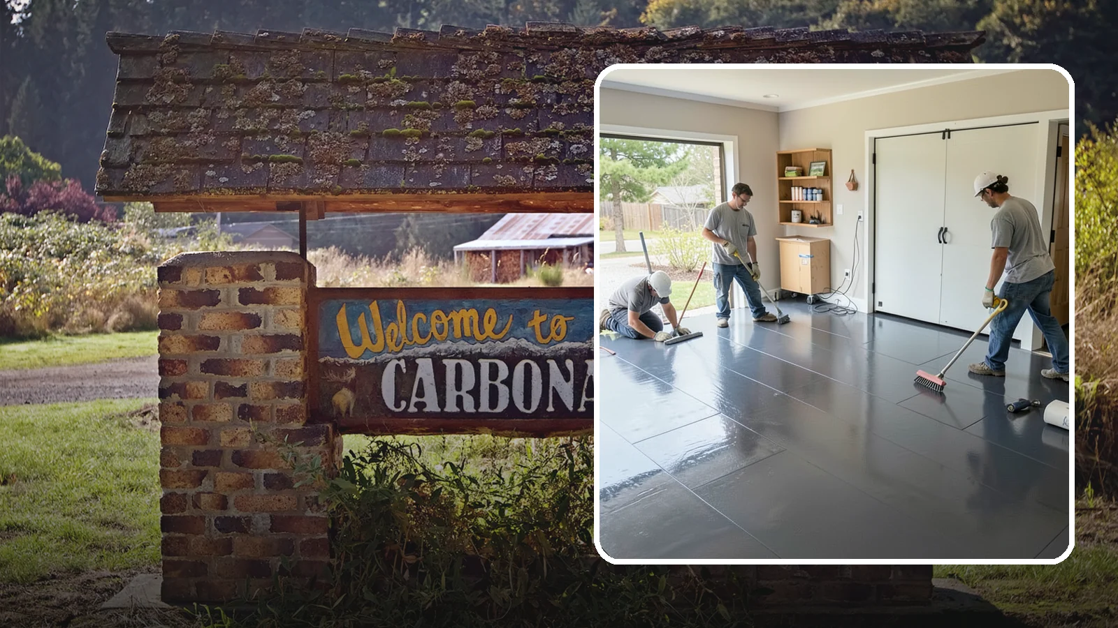 Epoxy Flooring Installation in Carbonado, Pierce County, WA - Seamless epoxy flooring installation that creates a tough, chemical-resistant surface for garages and utility spaces.