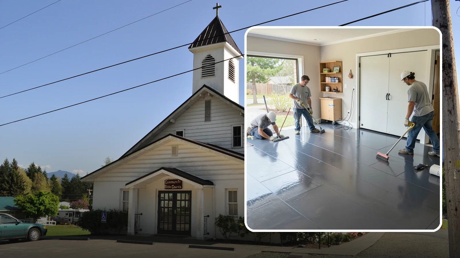 Epoxy Flooring Installation in Concrete, Skagit County, WA - Seamless epoxy flooring installation that creates a tough, chemical-resistant surface for garages and utility spaces.