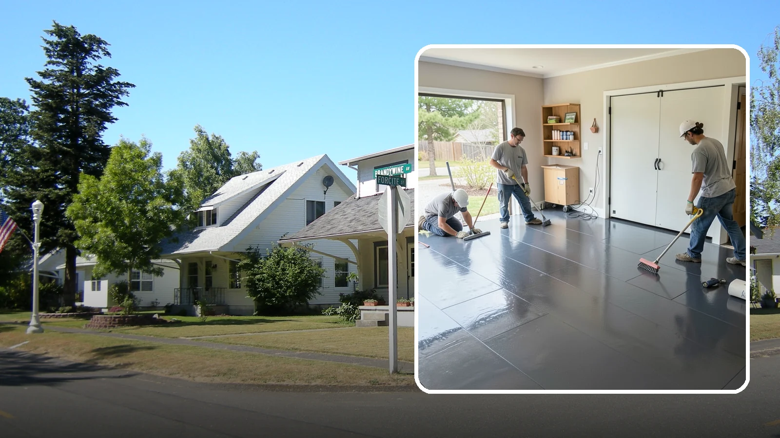 Epoxy Flooring Installation in DuPont, Pierce County, WA - Seamless epoxy flooring installation that creates a tough, chemical-resistant surface for garages and utility spaces.