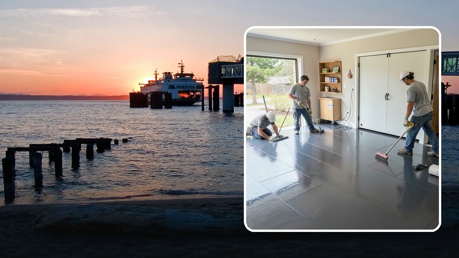 Epoxy Flooring Installation in Edmonds, Snohomish County, WA - Seamless epoxy flooring installation that creates a tough, chemical-resistant surface for garages and utility spaces.