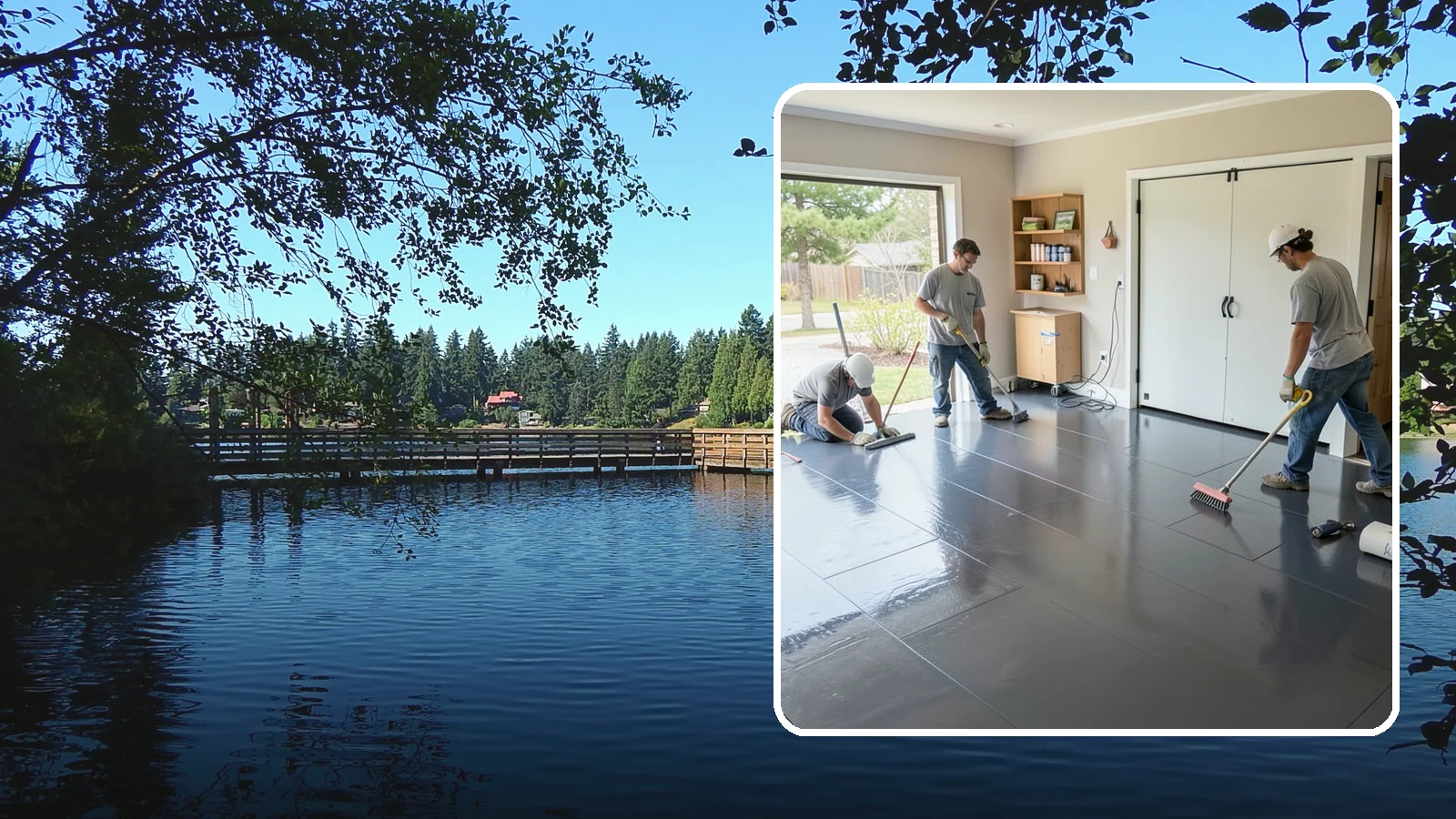 Epoxy Flooring Installation in Federal Way, King County, WA - Seamless epoxy flooring installation that creates a tough, chemical-resistant surface for garages and utility spaces.