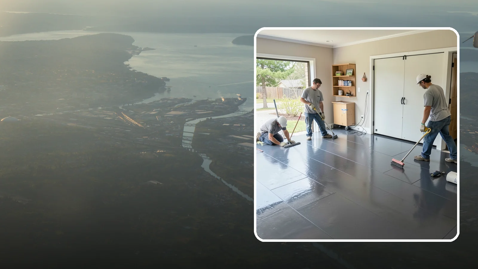 Epoxy Flooring Installation in Fife, Pierce County, WA - Seamless epoxy flooring installation that creates a tough, chemical-resistant surface for garages and utility spaces.